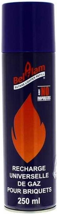 Bouteille de gaz butane ERRO - 250 ml - Recharge briquet gaz