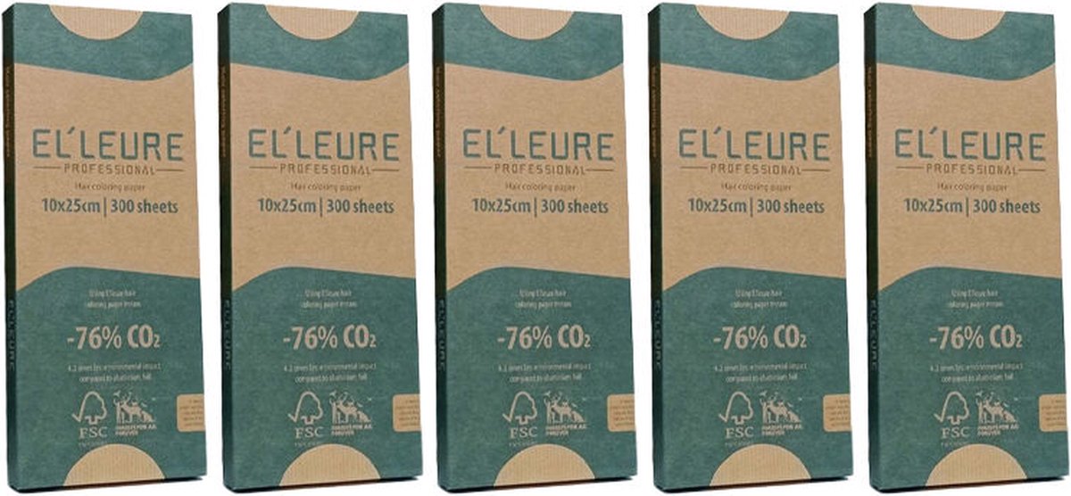 10x Elleure Hair coloring paper 10x25cm
