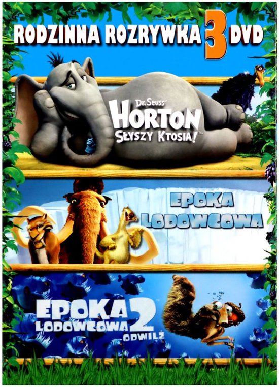 Family Fun Pakiet: Horton Słyszy Ktosia / Epoka Lodowcowa / Epoka Lodowcowa 2: Odwilż [BOX] [3DVD]