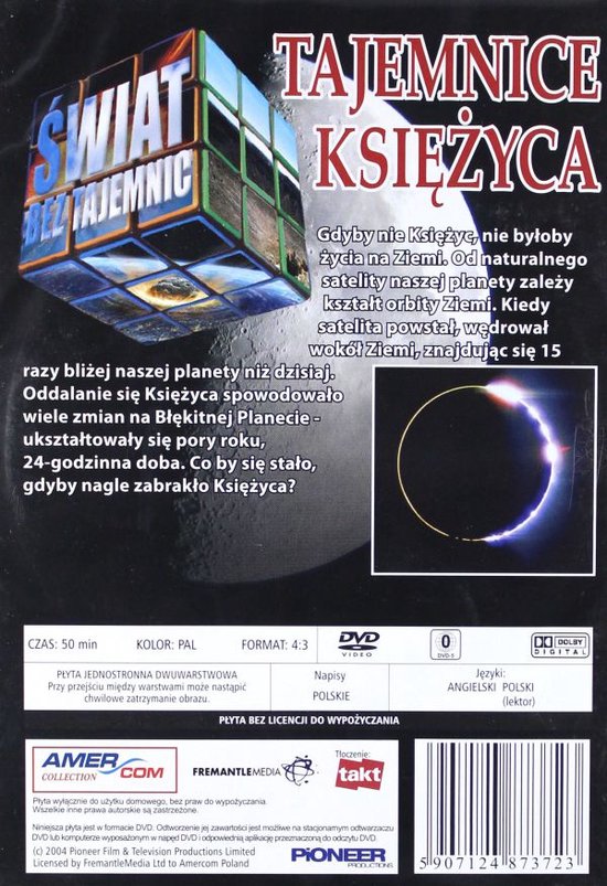 Świat Bez Tajemnic 17: Tajemnice Księżyca [DVD] (Dvd), Cynthia Harmon