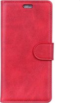 Shop4 - Geschikt voor iPhone Xr Hoesje - Wallet Case Matte Retro Look Rood