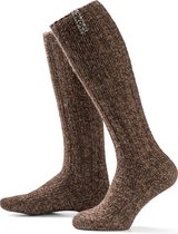 SOXS® Wollen sokken | SOX3611 | Bruin | Kniehoogte | Maat 37-41 | Arabian spice label