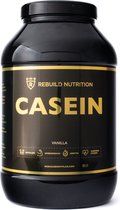 Rebuild Nutrition Casein - Nacht Proteïne/Caseïne Micellaire/Eiwitshake - Langzame Eiwitten - Vanille smaak - Eiwitgehalte 90% - 1000 gram