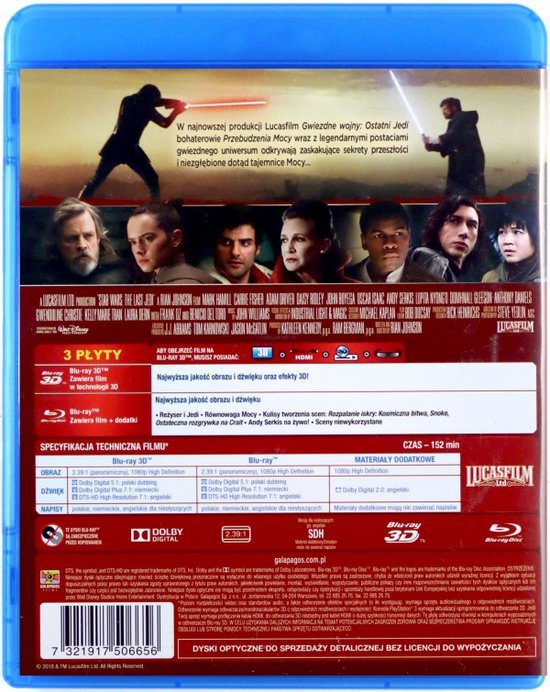 thumbnail image 2 of Star Wars: The Last Jedi (Blu-ray, 2017) - Disc & Artwork Only, No Case 2 of 4