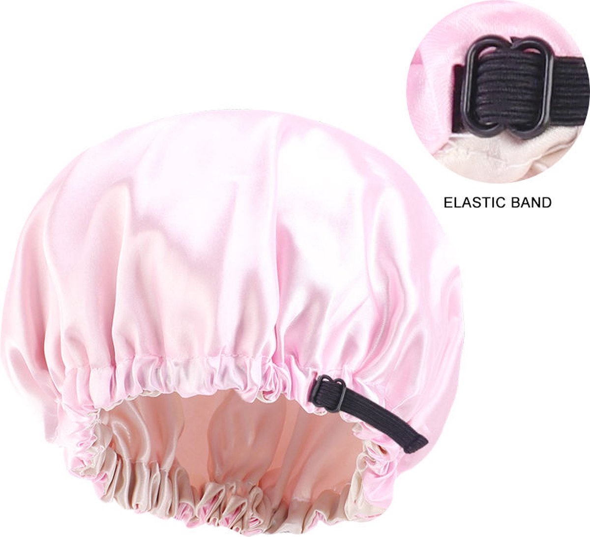 Satijnen Slaapmuts voor Kinderen van 3-7 jaar - Kinder Hair Bonnet - Haar bonnet van Satijn - Satin bonnet - Roze