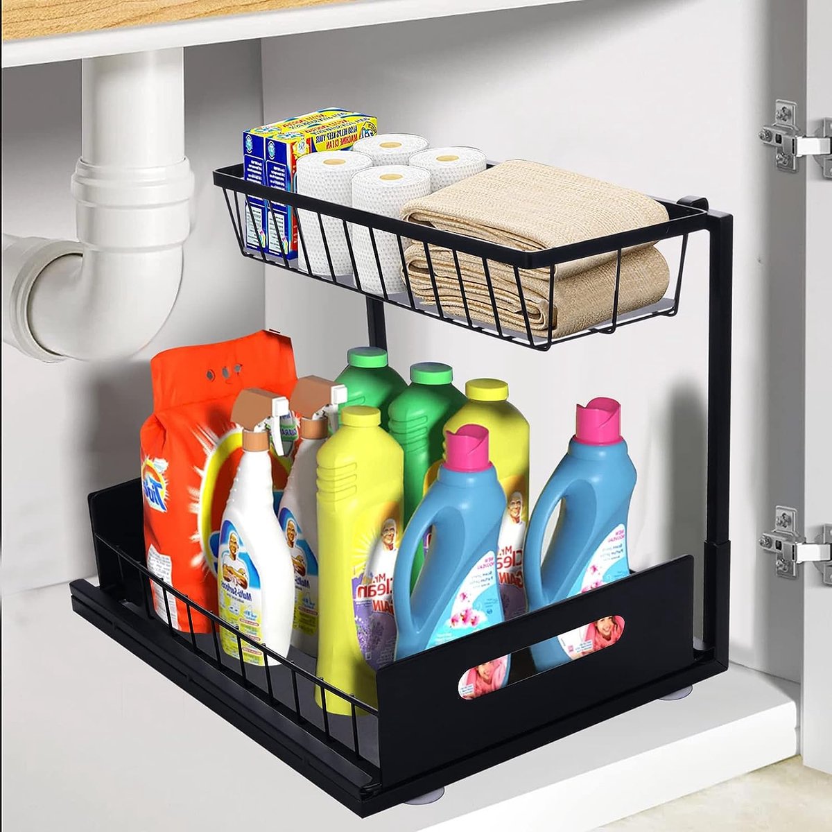 Wastafel Rek Wastafel organizer op de wastafel, rek, 2 verdiepingen, staand ...