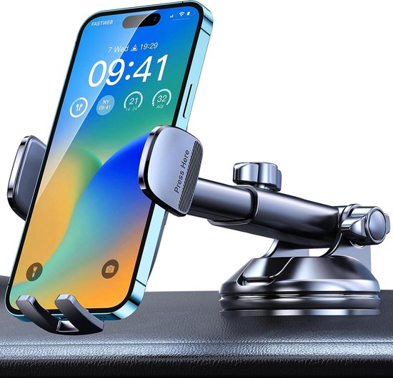 Luchtrooster Telefoonhouder Voor Suzuki Alto, SX4, Swift, S-cross, WagonR – 360° Draaibaar – Klikvast In Rooster – Geen Gereedschap Nodig