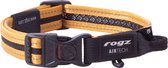 Rogz Air Tech Halsband Zwart&Oker - Hondenhalsband - 26-40 cm
