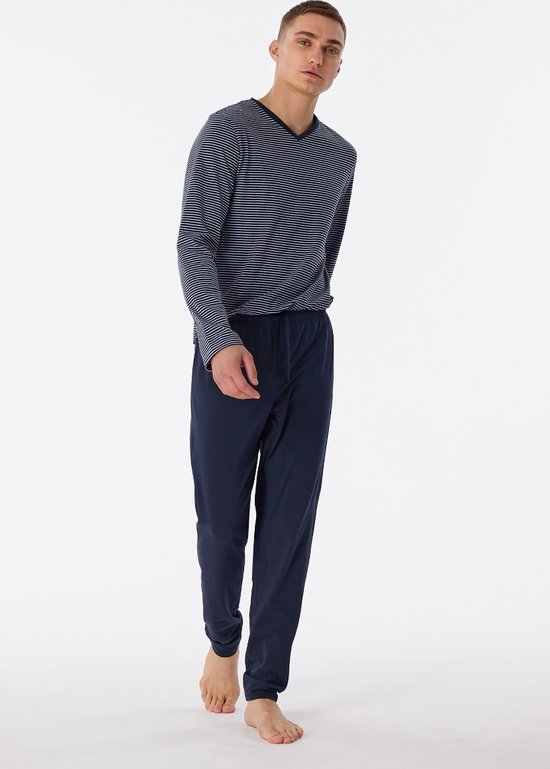 Schiesser Damespyjama, lang, katoenen nachtkleding, pyjamaset, Rood 182120, 38 Schiesser Damespyjama, lang, katoenen nachtkleding, pyjamaset, Rood 182120, 38