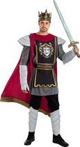 Funidelia | Costume de luxe du roi Arthur pour hommes - Médiéval, Le Moyen-Âge , Chevalier - Costume pour Adultes Accessoires de costumes et accessoires pour Halloween, carnaval et fêtes - Taille XL - Rouge bordeaux