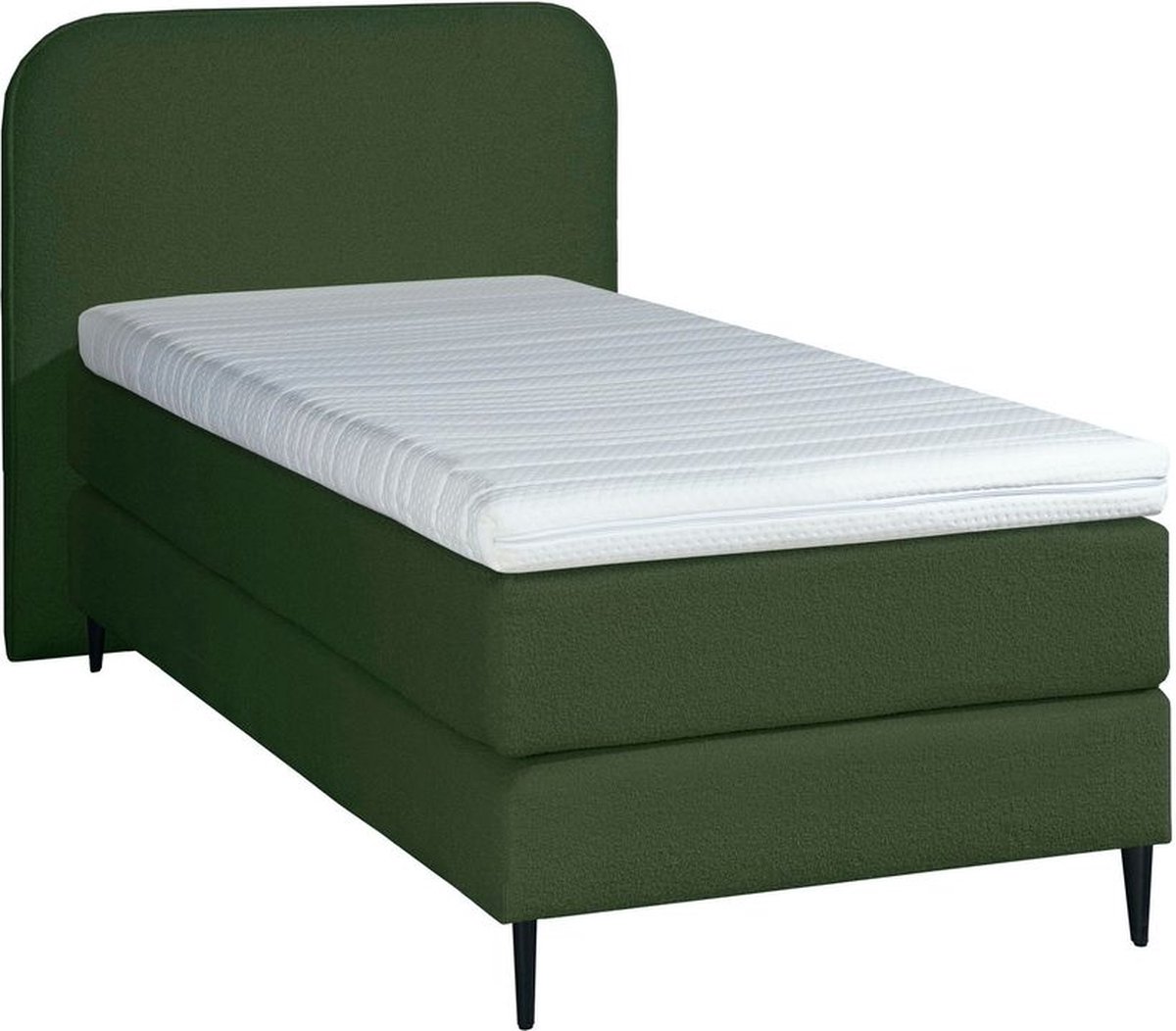 Adore Bouclé Boxspring Groen 90x210 | bol