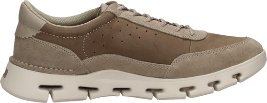 Clarks Nature X One Veterschoenen Laag - taupe - Maat 8.5