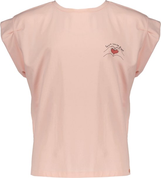 Nobell T-shirt meisje pearl pink maat 134/140