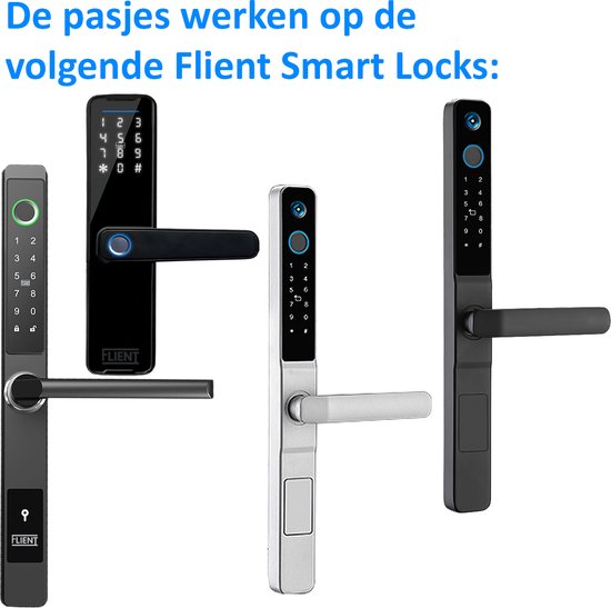 Flient® IC Cards - 8 Extra IC cards voor de Flient Smartlocks - IC Tag - Flient