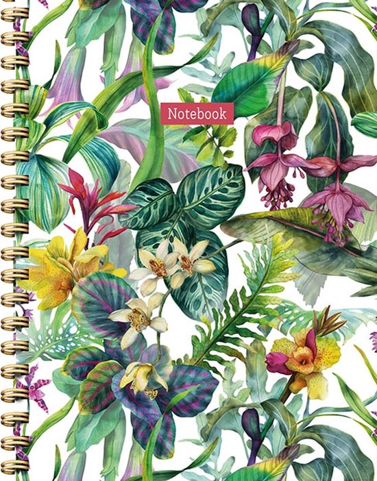 Carnet de notes ligné - imprimé feuilles tropicales • Boutique Fêtes vous  même