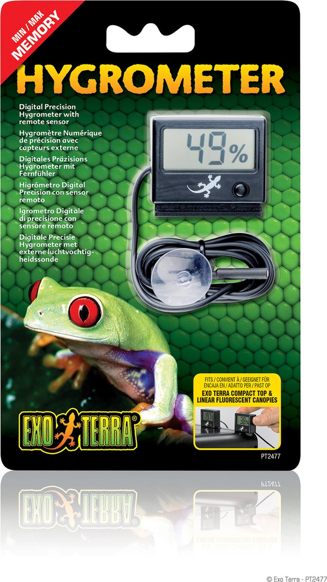 Exo terra led hygrometer