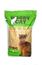 Litière Woodycat Wood Grain pour Litière pour chat 15 kg