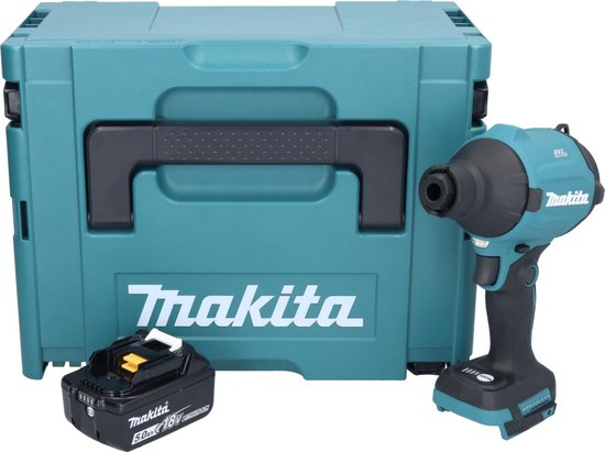 Makita DAS 180 T1J accu-blazer 18 V borstelloos + 1x accu 5,0 Ah + Makpac - zonder oplader van Makita — afbeelding 2