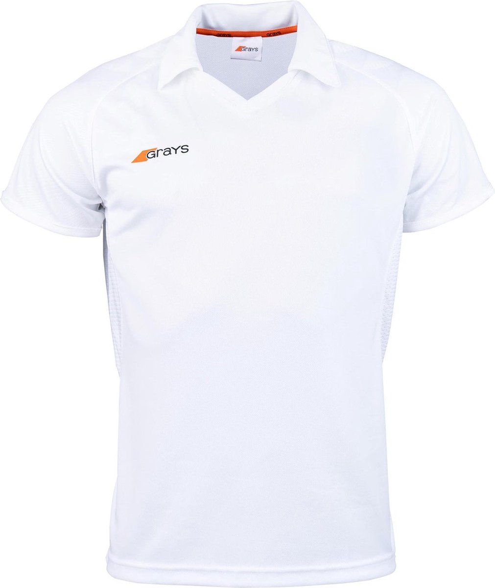 Grays hockeykleding Axis 750 Shirt Jnr Wit - maat 128