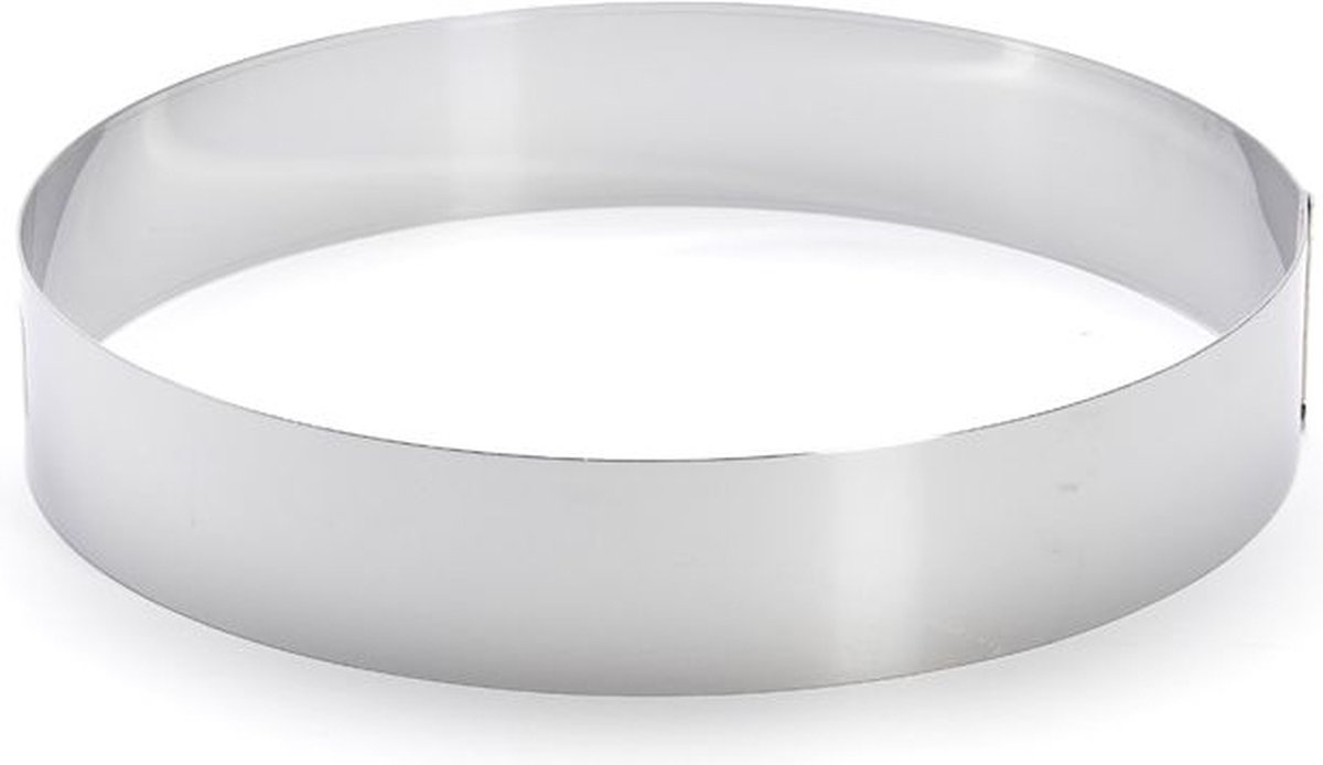 De Buyer Ronde Taartring 24 cm - Roestvrij Staal