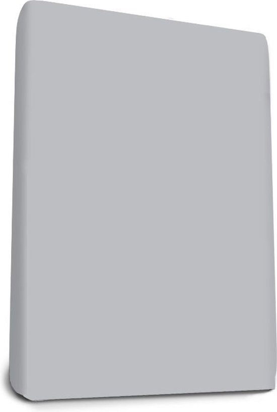 Adore Hoeslaken Mako Jersey Topdek Zilver Grijs 100/120 x 200/220 cm