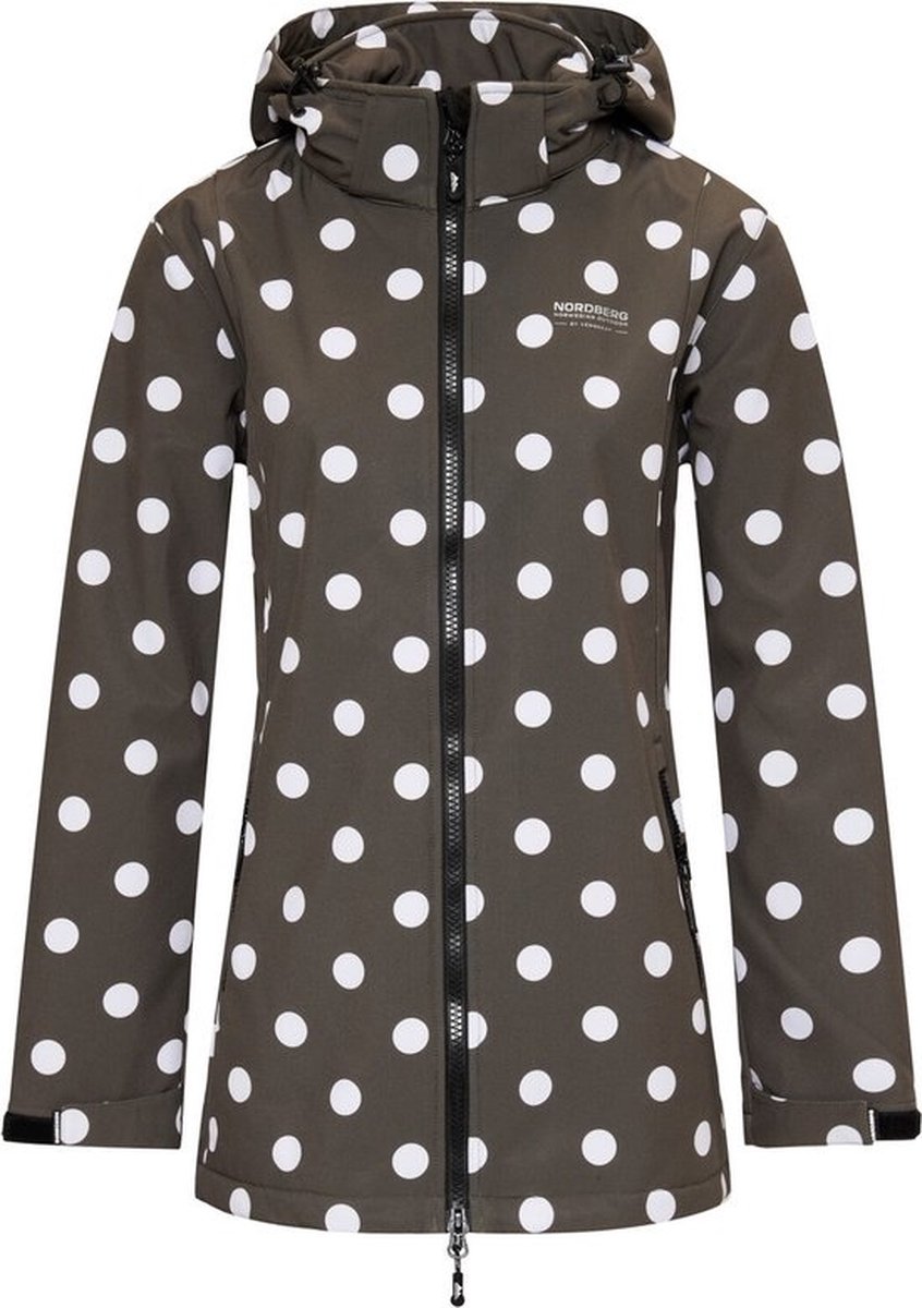 Nordberg Polka Dot Half Dames Softshell Ls03301-ay Kleur Groen