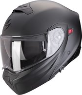 SCORPION EXO-930 EVO SOLID Matt Pearl Black - ECE goedkeuring - Maat M - Integraal helm - Scooter helm - Motorhelm - Zwart - ECE 22.06 goedgekeurd