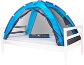 Bedtent - klamboe tweepersoonsbed - muggentent tentbed - insectenbescherming bed - compact en licht - 200 x 90 x 110 cm - muggennet bed & muggennet reis met draagtas blauw