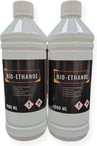 Bio éthanol - 100% pureté - BioFair - Bioéthanol - combustion propre - inodore - 2x 1 litre