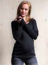 Prénatal zwangerschaps T-shirt - Dames Kleding - Black - Maat M