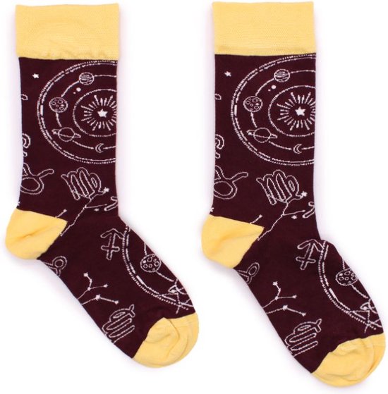 Hop Hare - Bamboe sokken - Vrolijke sokken - Grappige sokken - Happy Socks - Sterrenbeeld - Unisex - Zodiac symbolen - 41-46