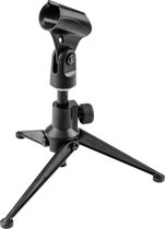 Omnitronic microfoon standaard tafel - 10,5 tot 15,5 cm hoog - microfoonstatief - zwart