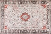 ATTERA - Laagpolig vloerkleed - Rood - 200 x 300 cm - Katoen