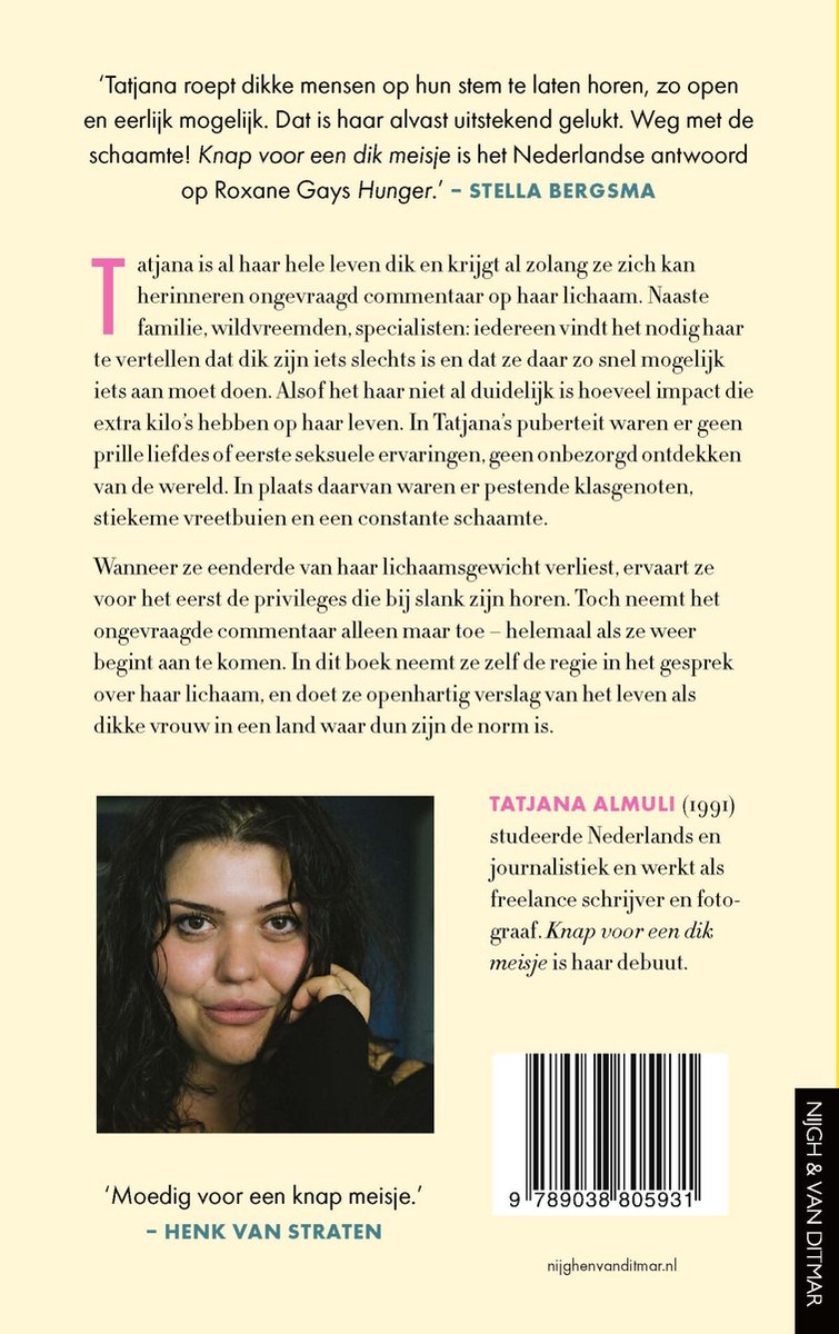 Knap voor een dik meisje - back cover