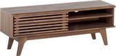 TOLEDO - TV-meubel - Donkere houtkleur - MDF