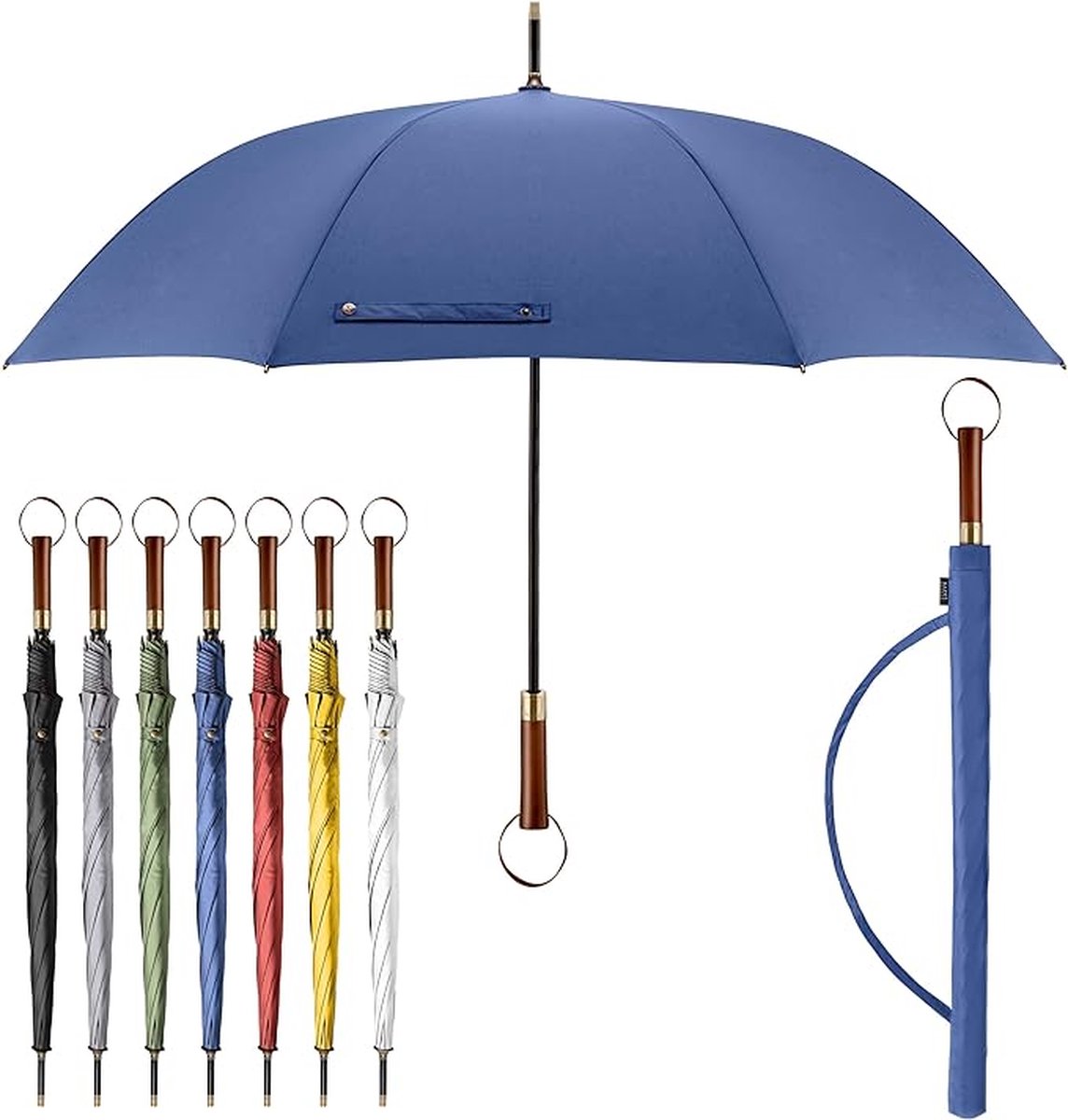 Parapluie, abat-jour, résistant aux tempêtes, ouverture automatique,  coupe-vent, XXL