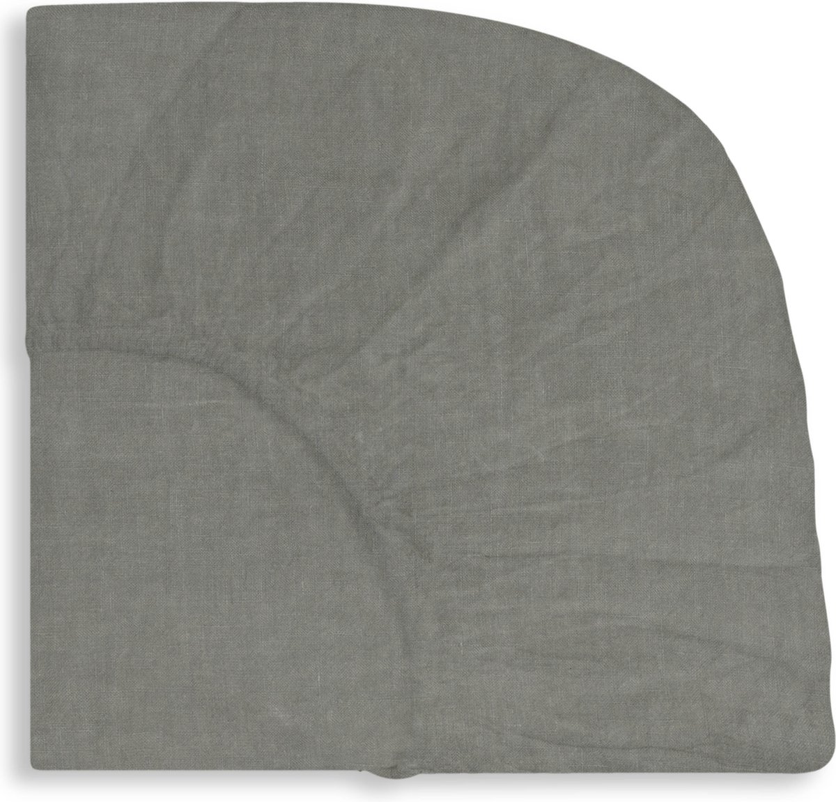 LIS LABELS - Hoeslaken - Little One in Silver Grey- 70x140 cm - Linnen - Kindermatras