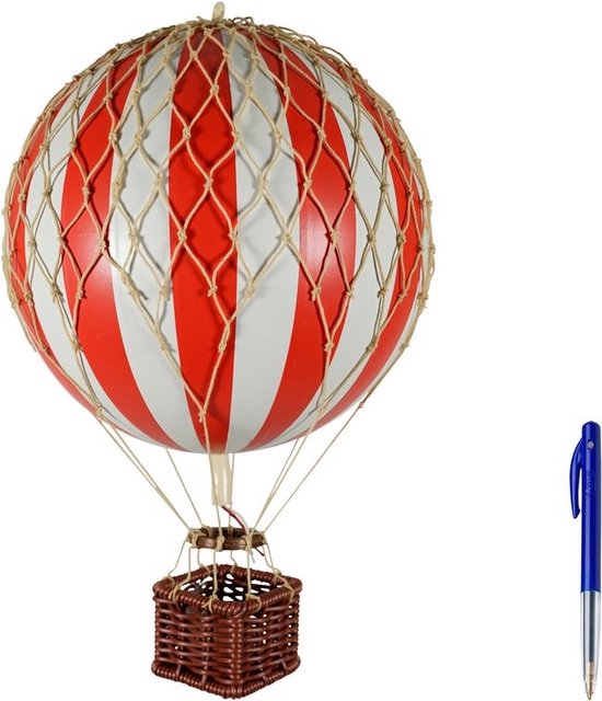 Authentic Models - Montgolfière 'Travels Light' - rouge/blanc/bleu - diamètre