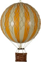 Authentic Models - Luchtballon Travels Light - Luchtballon decoratie - Kinderkamer decoratie - Oranje - Ø 18cm
