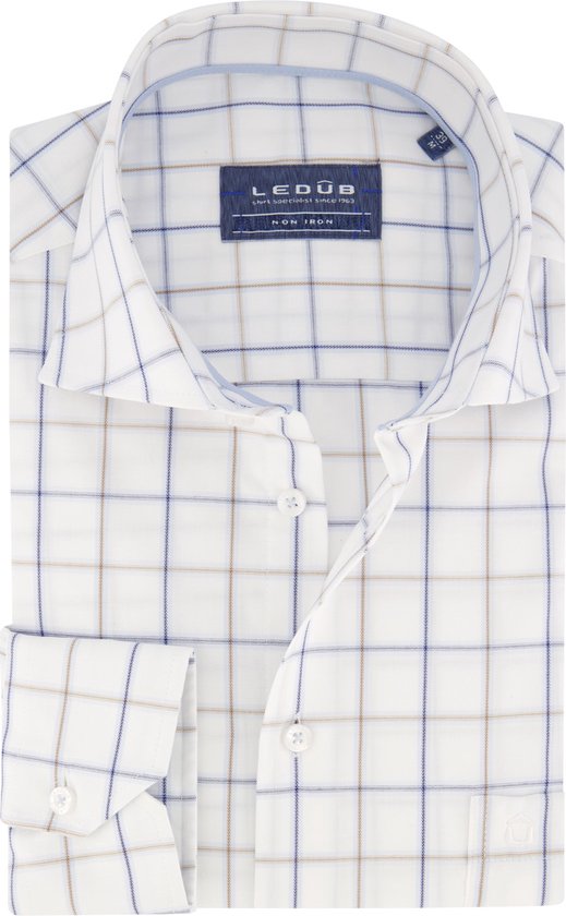 Ledub business overhemd wit