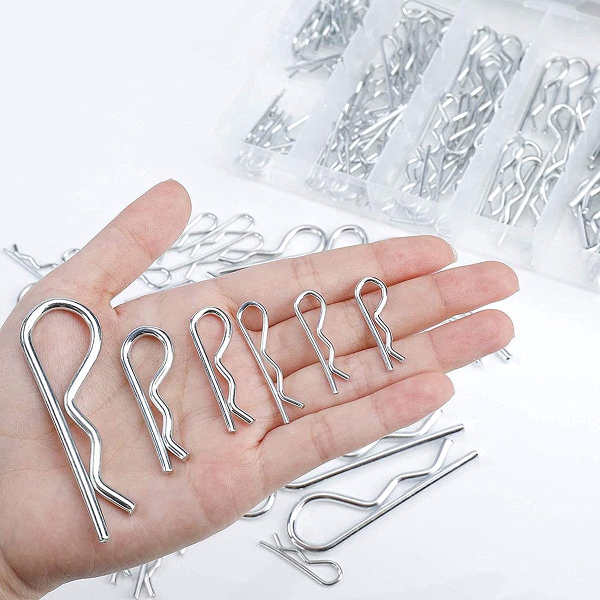 PATIKIL M4 x 75 mm Splintsortiment-Set, 6 Stück schwere R