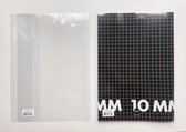 Transparante Kaft voor A4 Schrift - Set van 10stuk(s) - Formaat: 29,7 x 21 cm - Met venster aan beide kanten