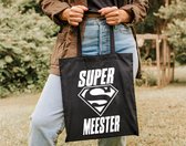 Cadeau Tas - Tas - Super Meester - Tekst - Afscheid - School