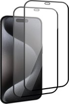 2x iPhone 15 Pro Screenprotector - Gehard Glas - Full GuardCover