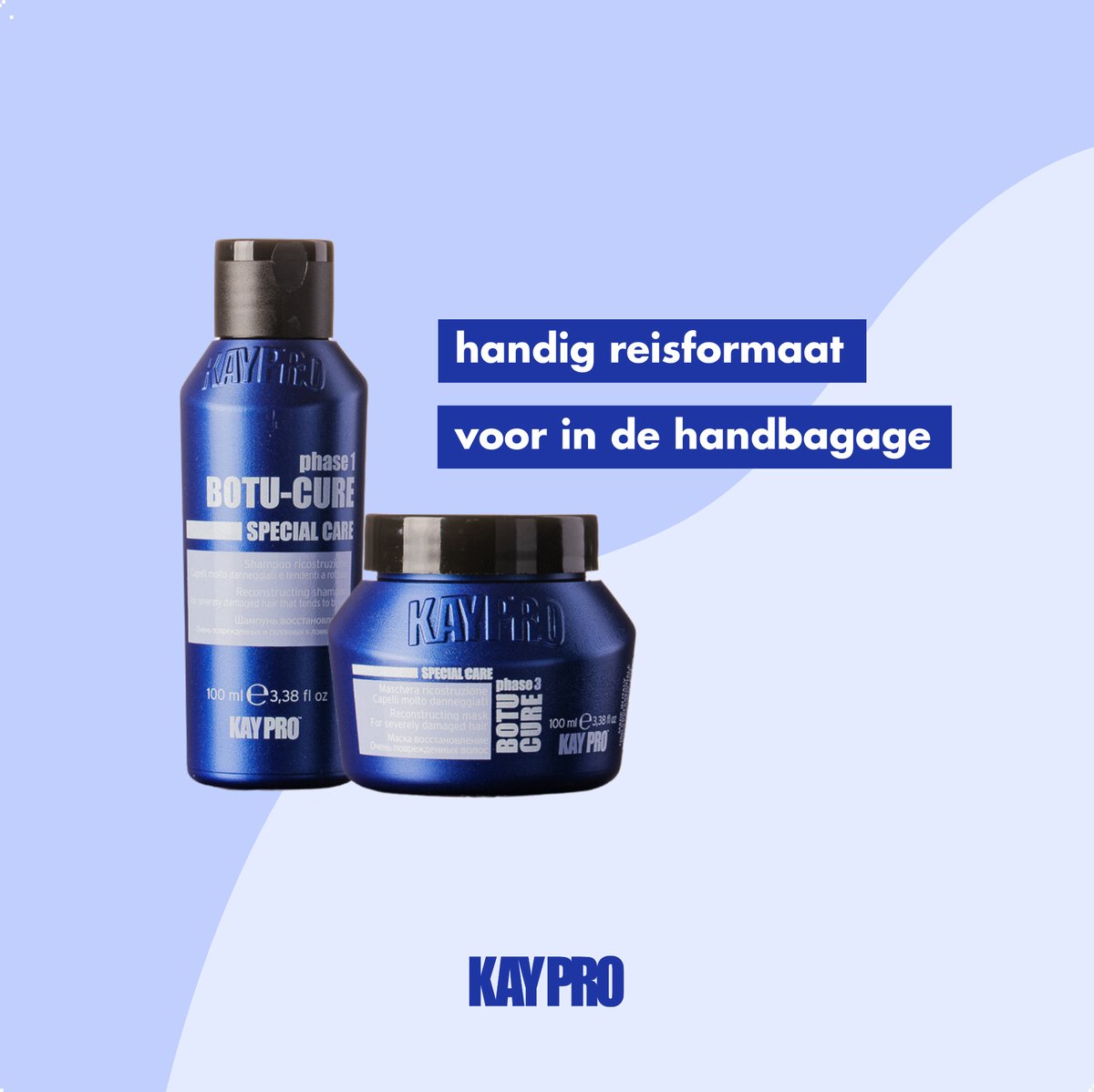 KayPro Kit Mini Size Botu-Cure shampoo & masker 100ml - shampoo & masker  voor ernstig... | bol.com