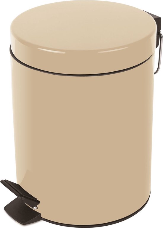 SVITA STM18 Vuilnisemmer, pedaalemmer, afvalemmer, 18 l, inclusief binnenemmer, softclose deksel, voetpedaal, vrijstaand, rechthoekig, grijs