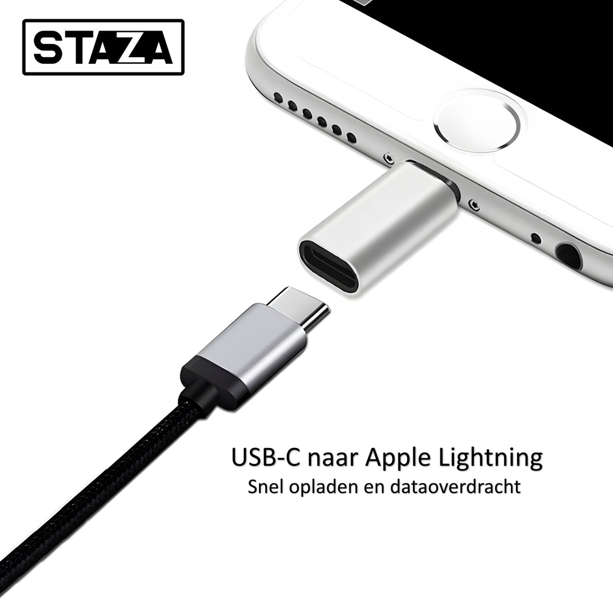 PHREEZE Power Delivery Usb C Adapter 30W Met Lightning Naar Usb C Kabel 2 Meter Lang Oplader 166798989