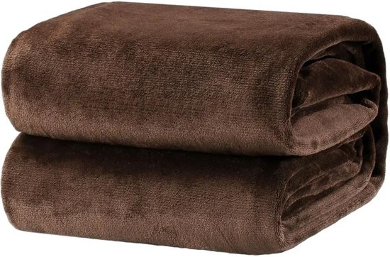 Licht & zacht Fleece Deken Turquoise - 150x200 cm - voor op de bank