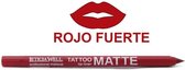 Leticia Well – Matte Tattoo Lippotlood / Lipliner – Rood / Hot Red - Nummer 11652 - 1 stuks