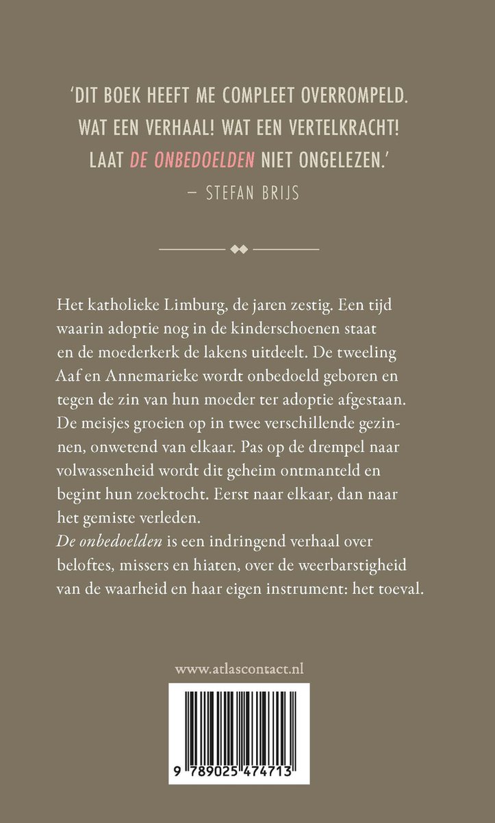 De onbedoelden - back cover